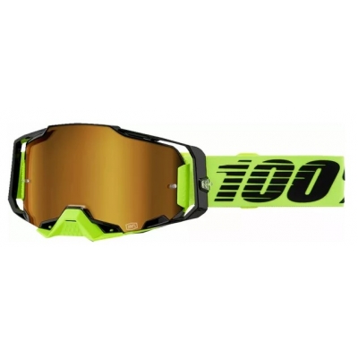 Okuliare 100% ARMEGA neon yellow