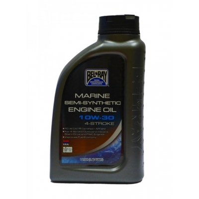 Motorový olej Bel-Ray MARINE SEMI-SYNTHETIC 4T 10W-30 1 l