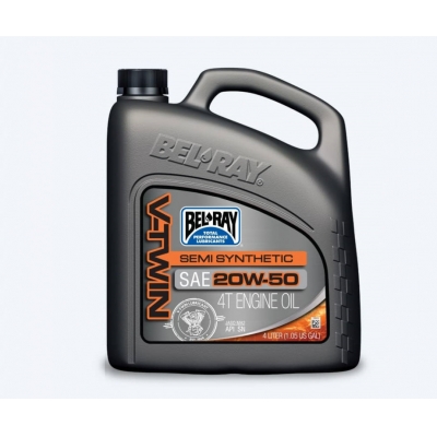 Motorový olej Bel-Ray V-TWIN SEMI SYNTHETIC 20W-50 4 l