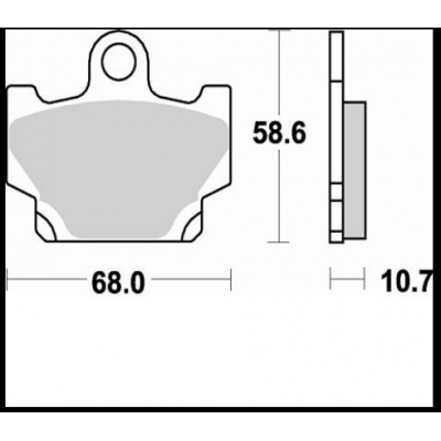 Brzdové doštičky Braking 658