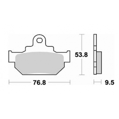 Brzdové doštičky Braking 681