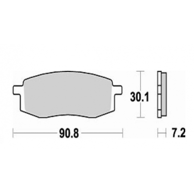 Brzdové doštičky Braking 687