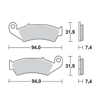 Brzdové doštičky Braking 700