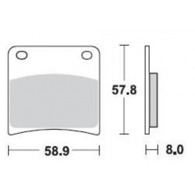 Brzdové doštičky Braking 717