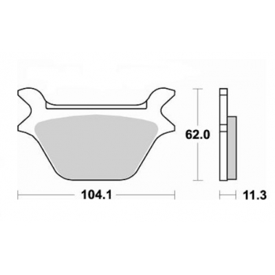 Brzdové doštičky Braking 734