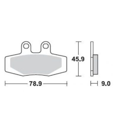 Brzdové doštičky Braking 736