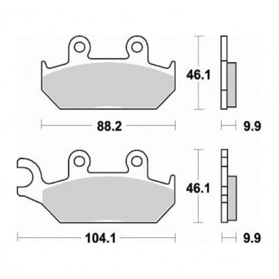 Brzdové doštičky Braking 737