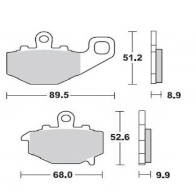 Brzdové doštičky Braking 775