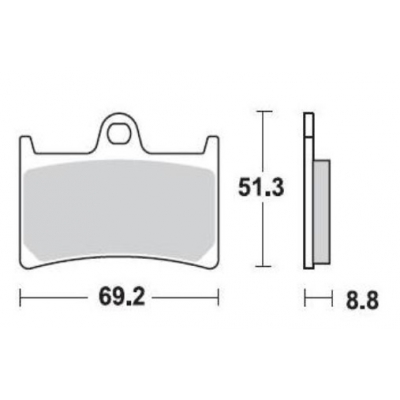Brzdové doštičky Braking 786