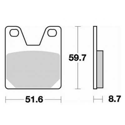Brzdové doštičky Braking 826