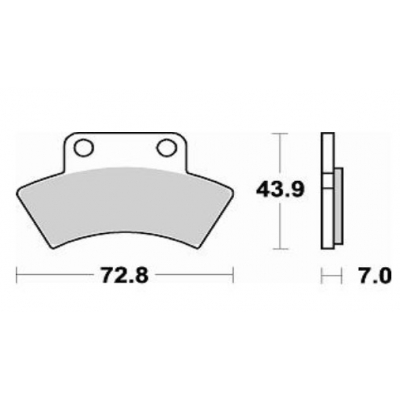 Brzdové doštičky Braking 856