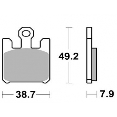 Brzdové doštičky Braking 893