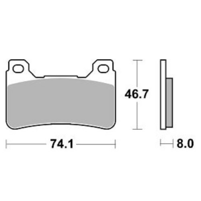 Brzdové doštičky Braking 899