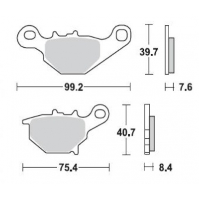 Brzdové doštičky Braking 905