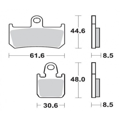 Brzdové doštičky Braking 928