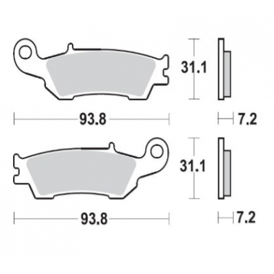 Brzdové doštičky Braking 929