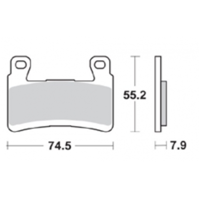 Brzdové doštičky Braking 959