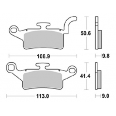 Brzdové doštičky Braking 961