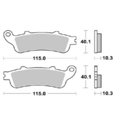 Brzdové doštičky Braking 962