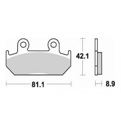 Brzdové doštičky Braking 704