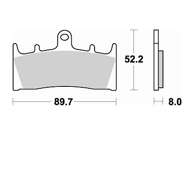 Brzdové doštičky Braking 785