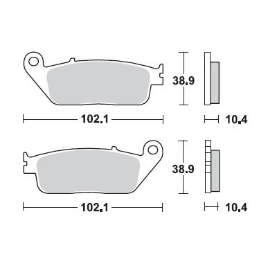 Brzdové doštičky Braking 748