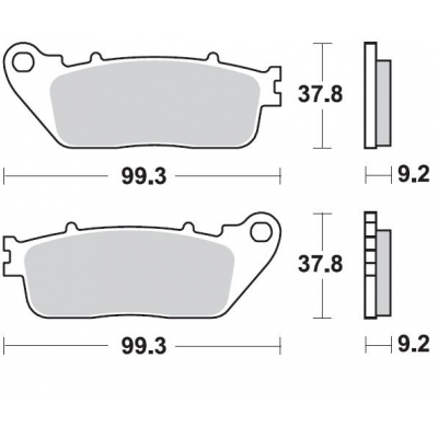 Brzdové doštičky Braking 942
