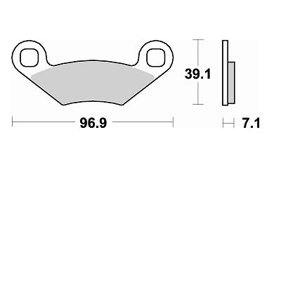 Brzdové doštičky Braking 857