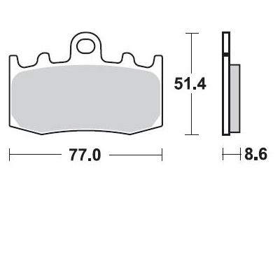 Brzdové doštičky Braking 892