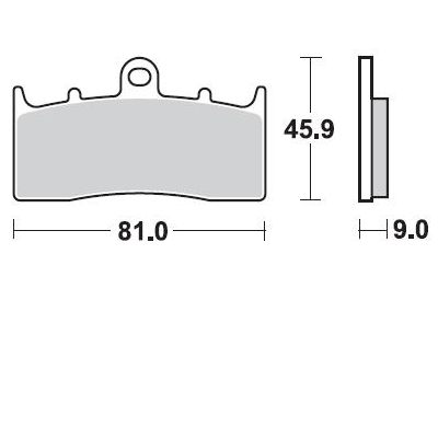 Brzdové doštičky Braking 879