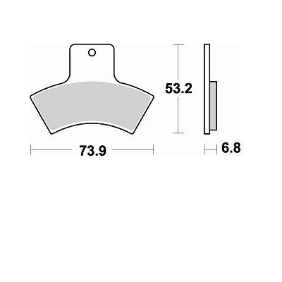 Brzdové doštičky Braking 860