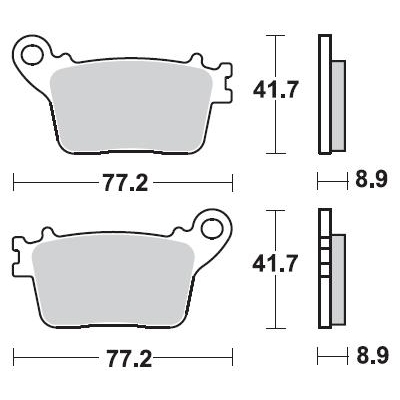 Brzdové doštičky Braking 925