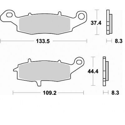 Brzdové doštičky Braking 787