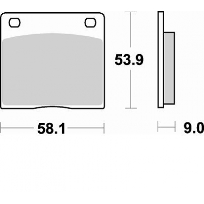 Brzdové došticky Braking 622