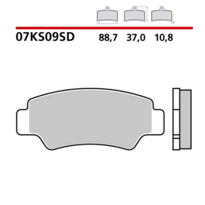 Brzdové obloženie BREMBO 07KS09SD