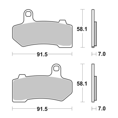 Brzdové obloženie BREMBO 07HD17SP