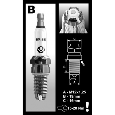Zapaľovacia sviečka BRISK BOR12LGS