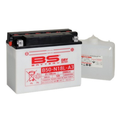 Konvenčný akumulátor ( s kyselinou) BS-BATTERY B50-N18L-A3 Balenie vrát.kyseliny