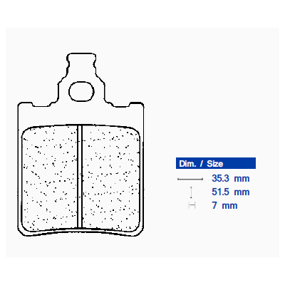 Brzdové obloženie CL BRAKES 1089 MX10 (XC7)