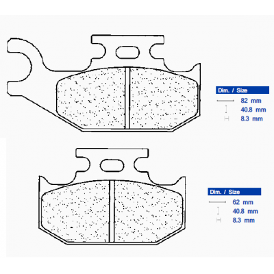 Brzdové obloženie CL BRAKES 1235 ATV1