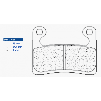 Brzdové obloženie CL BRAKES 1257 C60