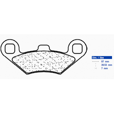 Brzdové obloženie CL BRAKES 3105 MSC