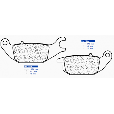 Brzdové obloženie CL BRAKES 3108 MSC