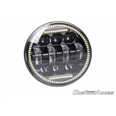 Maska so svetlom CUSTOMACCES SATURN HL0006N čierna