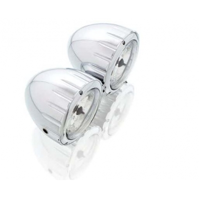 Svetlo CUSTOMACCES TWIN FD0002J inox 90MM DE DIAM.3 1/2