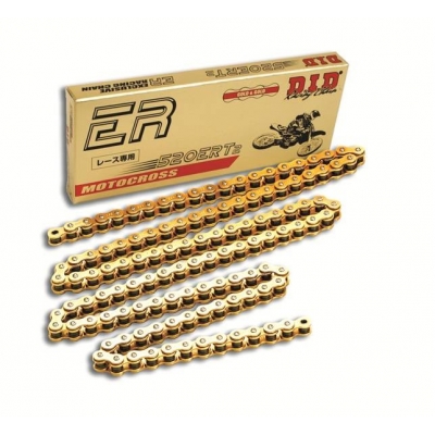 Motokrosová reťaz - Made in JAPAN D.I.D Chain 520ER-T3 SDH 116 L zlatá/zlatá