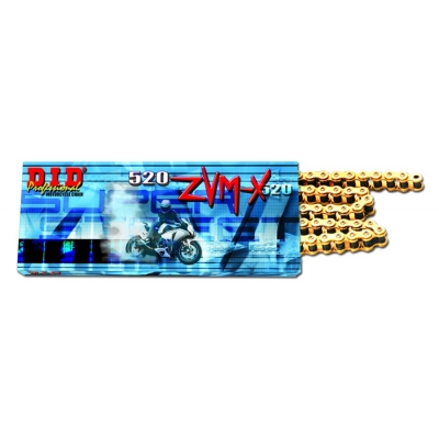ZVM-X-x krúžok -pevnejšie D.I.D Chain 520ZVM-X 116 L zlatá/zlatá