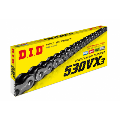 VX -x krúžok D.I.D Chain 530VX3 110 L zlatá/čierna