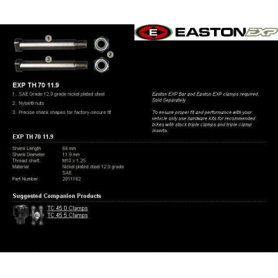 Montážna sada riaditiek EASTON EXP EXP TH 70 11.9