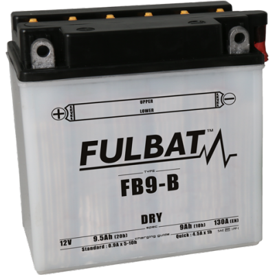 Konvenčný akumulátor ( s kyselinou) FULBAT FB9-B  (YB9-B) Vrátane balenia kyseliny